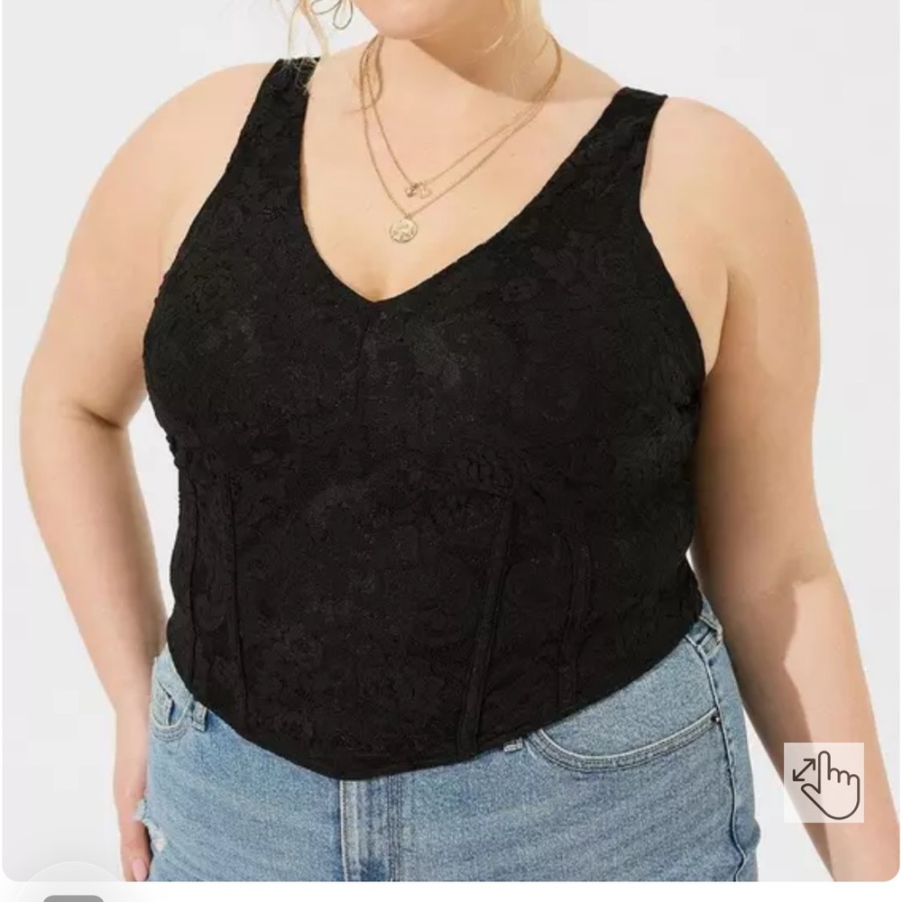 Torrid Lace Corset Crop Top